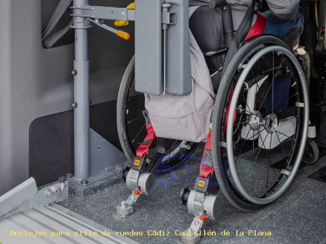 Anclajes para silla de ruedas Cádiz Castellón de la Plana